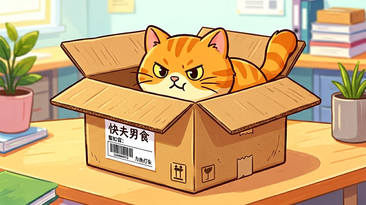 猫咪：只要我够努力，纸箱就能装下我整个人生
