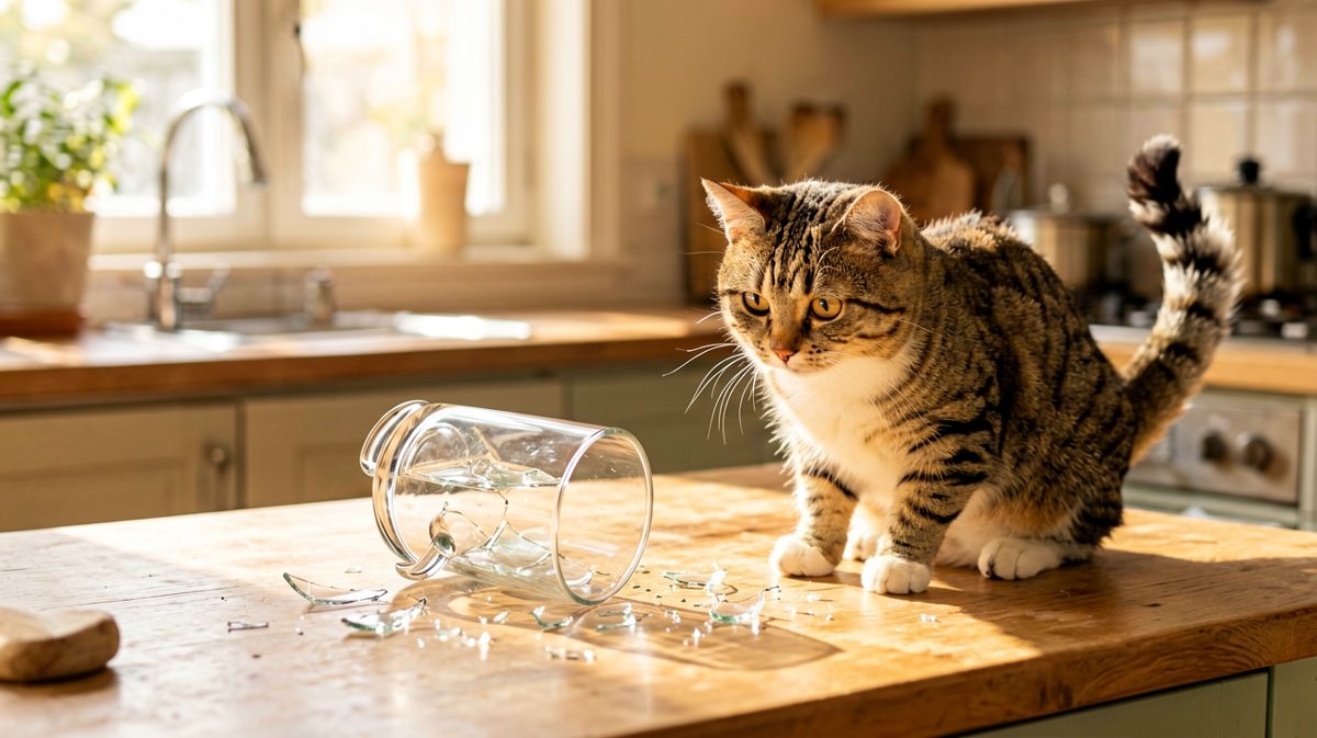 狸花猫：不是我推的，是它自己跳下去的