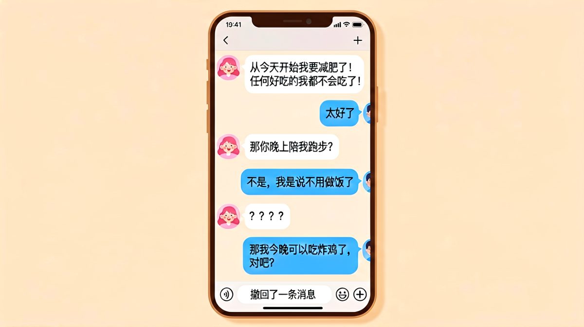 「终于可以偷偷吃炸鸡了」