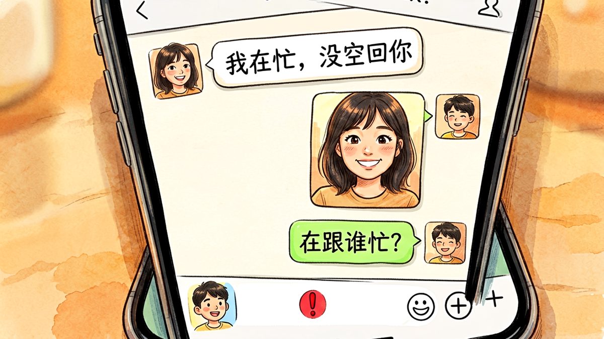 女生假装生气已读不回，结果男生比她还快拉黑