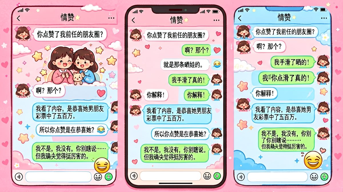 点赞前任朋友圈，结果是在恭喜中奖。