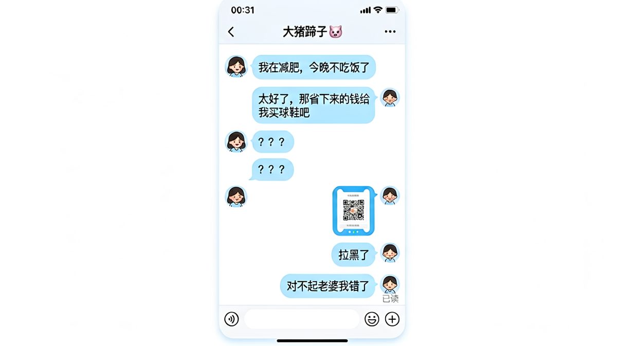 减肥省钱计划被男友秒秒破防