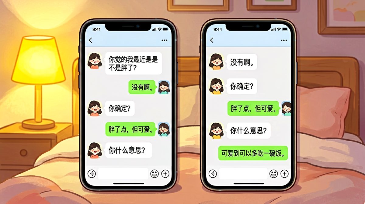 男生机智求生：胖归胖，但你可爱到能多吃一碗饭