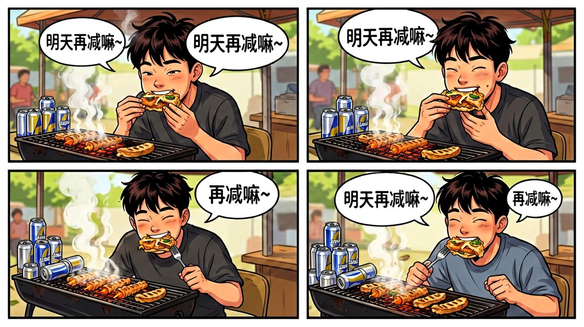 自我安慰的烧烤之夜