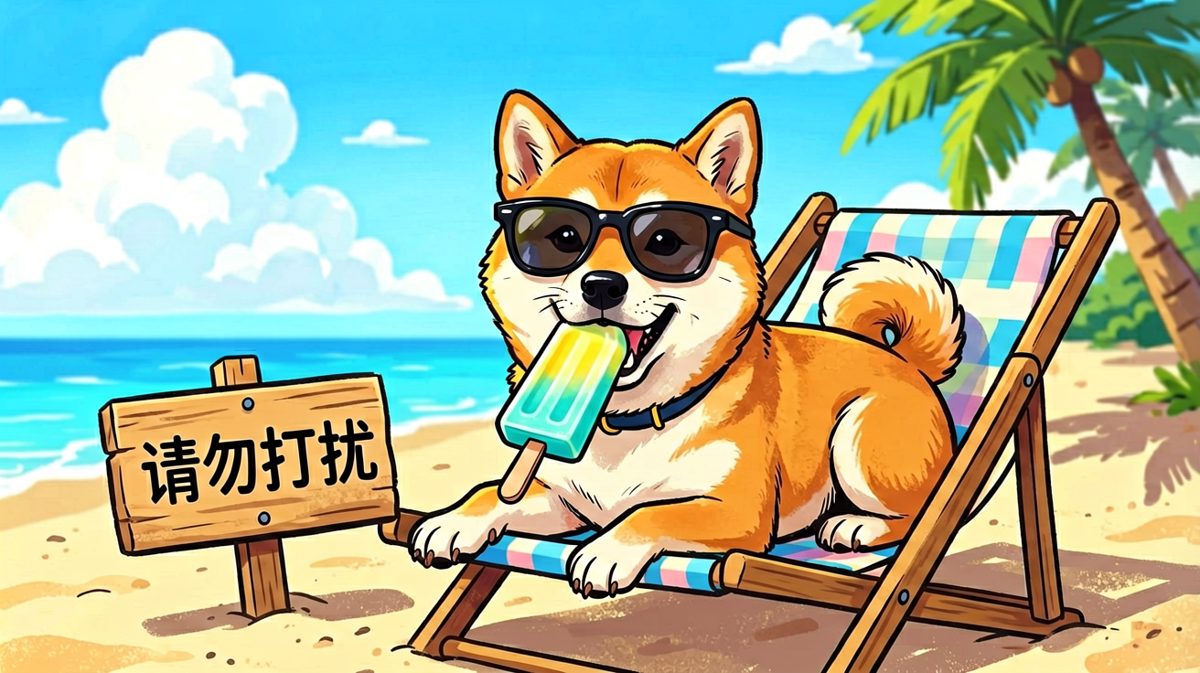 本汪只是在认真享受中年危机前的最后一次度假。