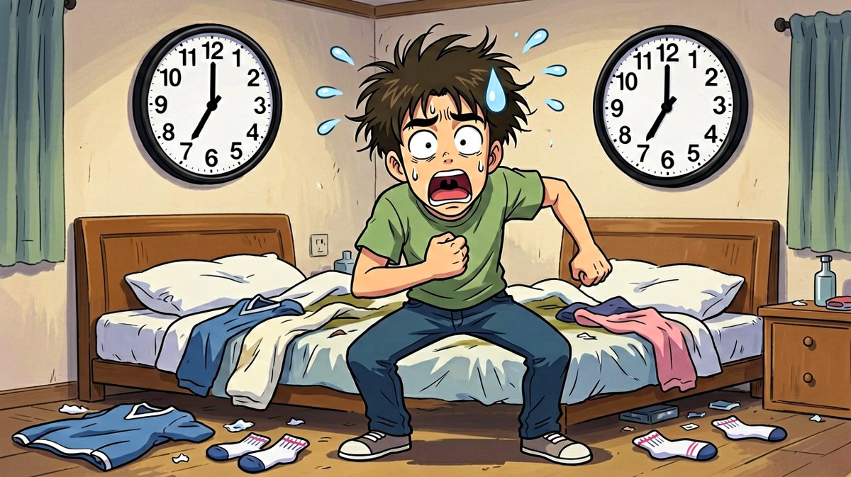 惊恐发现快迟到了