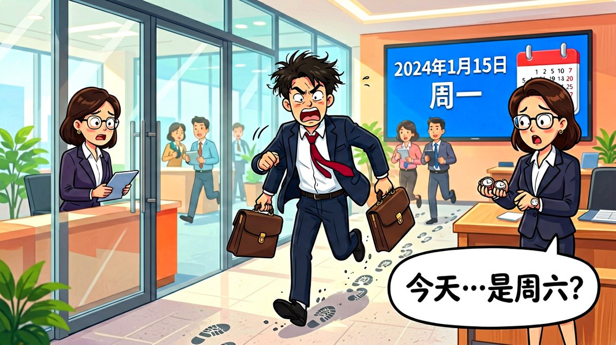 冲到公司发现今天是周六