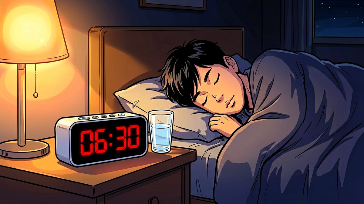 晚上设好闹钟，信心满满准备早起