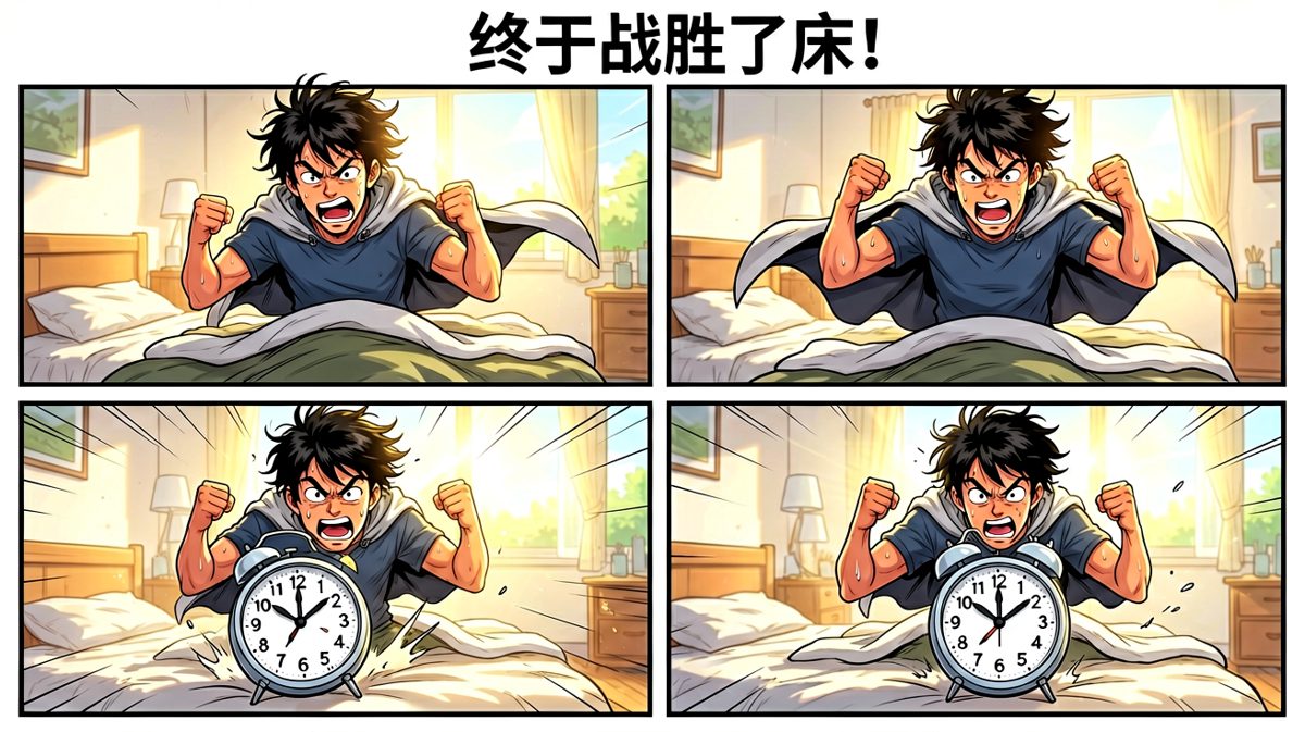 战胜被窝！今天一定能早起！