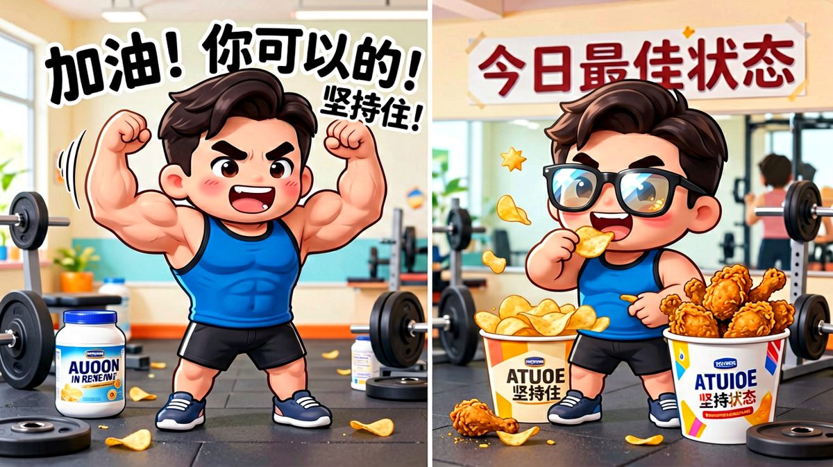 教练说的'你可以'：是指你的脂肪可以再多一点