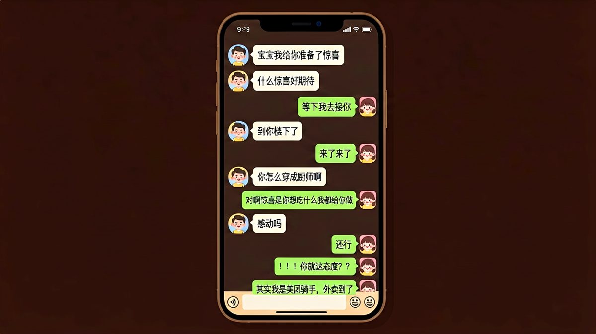 惊喜变惊吓，骑手男友反转全场