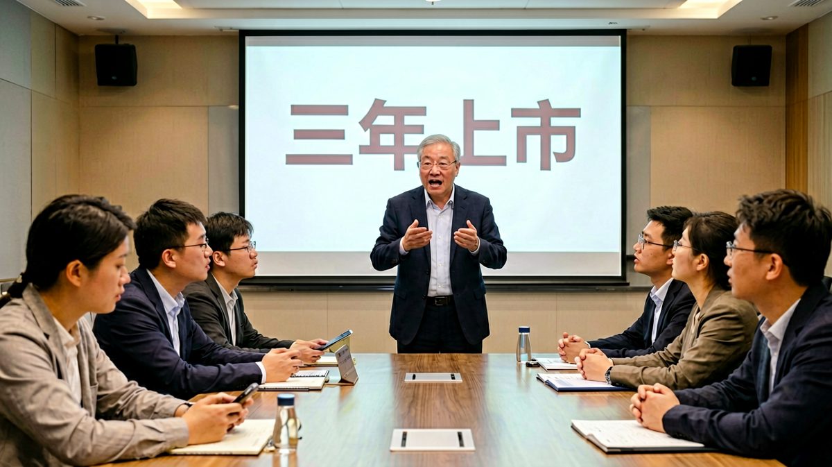 老板说公司明年就要上市，大家好好干！员工小声问：那我先问下，咱们公司是做啥的？