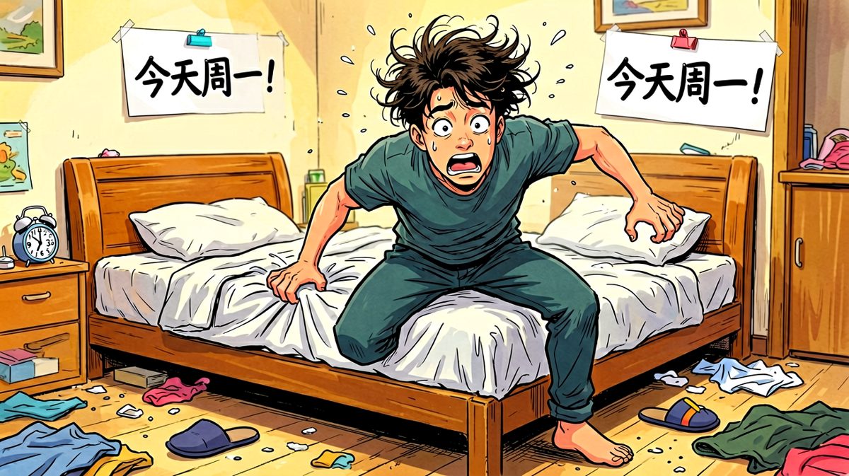 惊醒！已经九点半了！