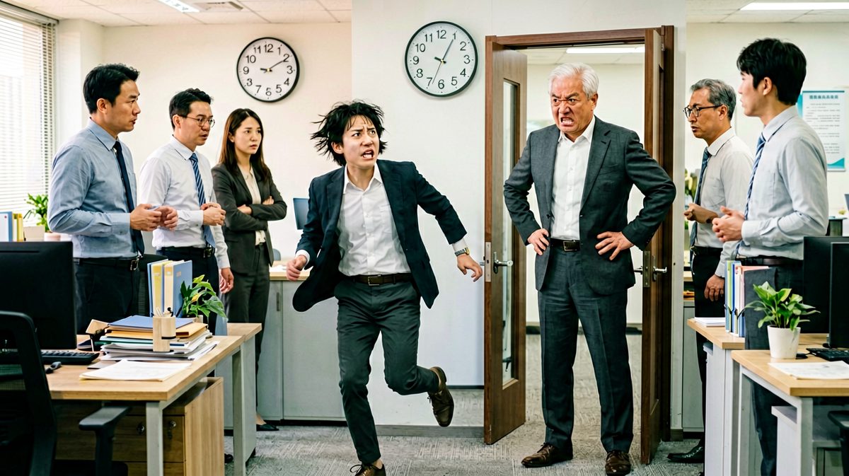 上班迟到被老板抓包
