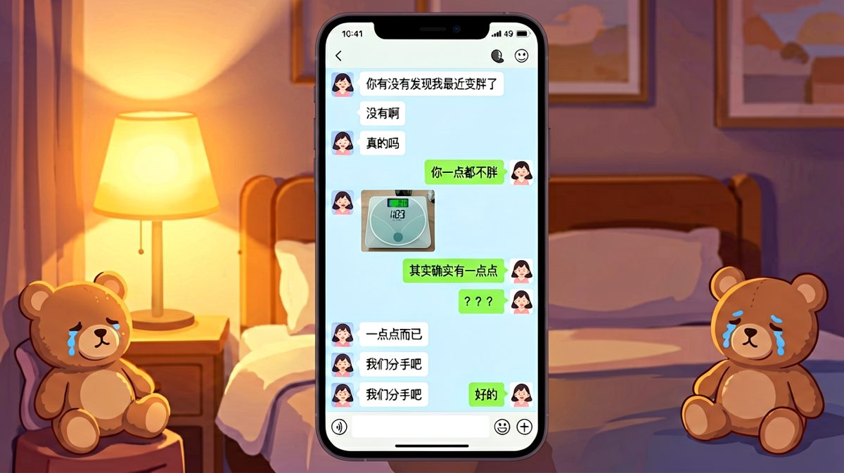 求生欲测试的终极陷阱：她问的是态度，不是事实。
