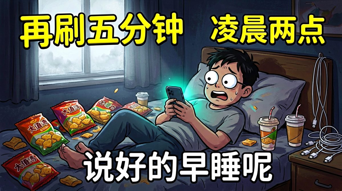 嘴上说困，手上却停不下来，熬夜冠军的自我修养