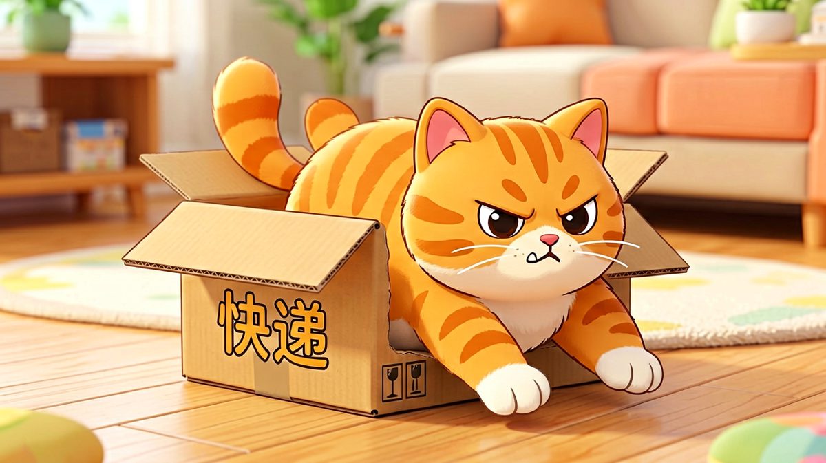 猫：只要我够胖，箱子就会自己变大（并没有）