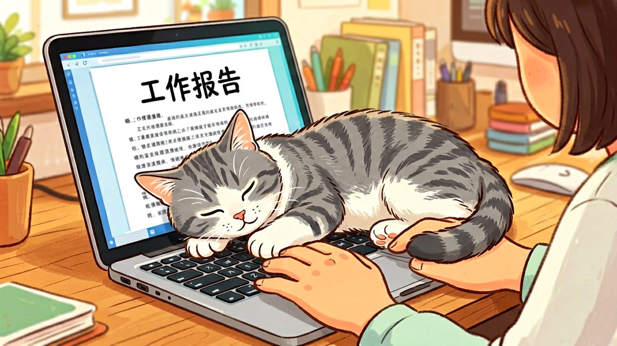 猫：本喵在帮你工作，你要懂得感恩