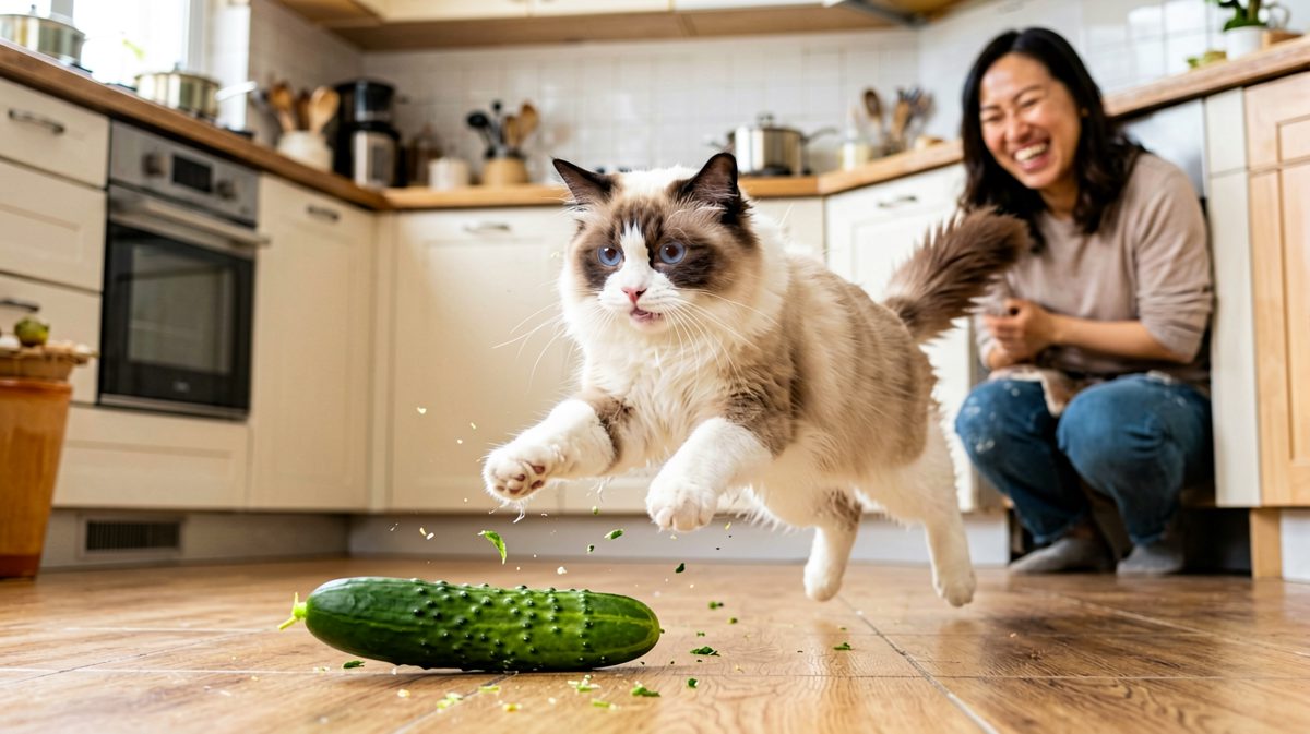 猫：救命啊！有蛇！！！