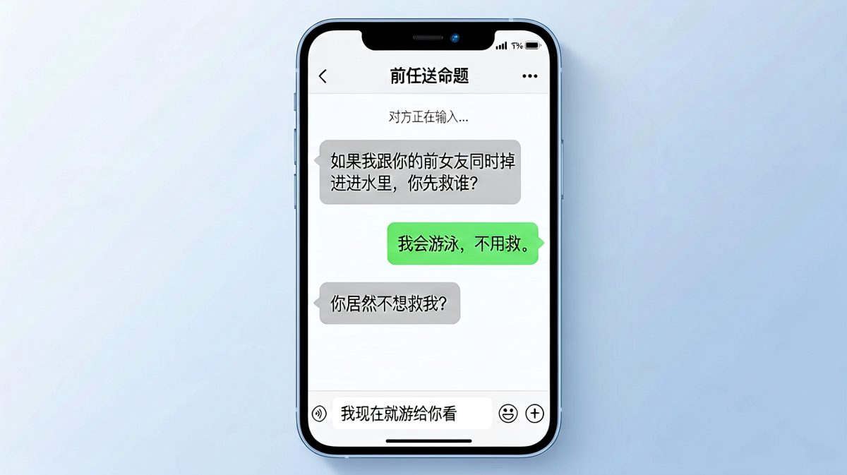 前任送命题的致命反转：我会游泳