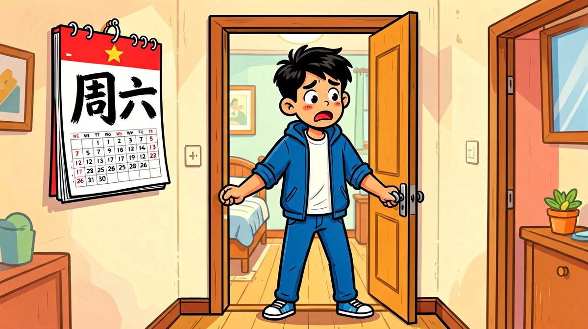 推门前一刻——等等，今天周几？