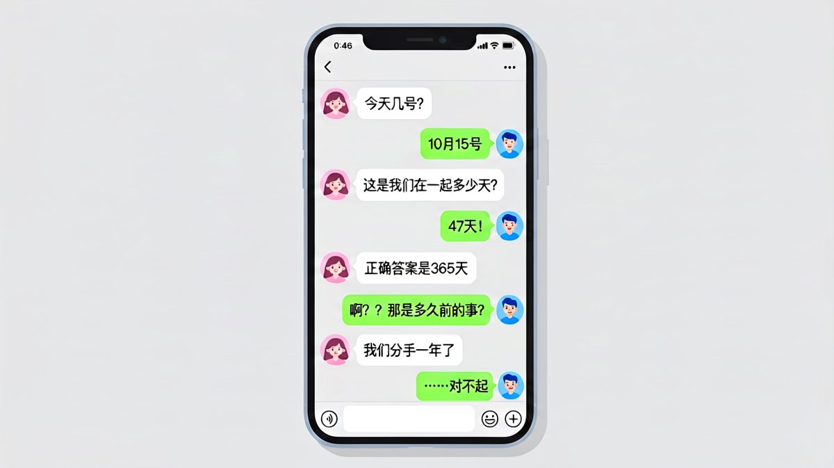 分手一年后才想起来问纪念日