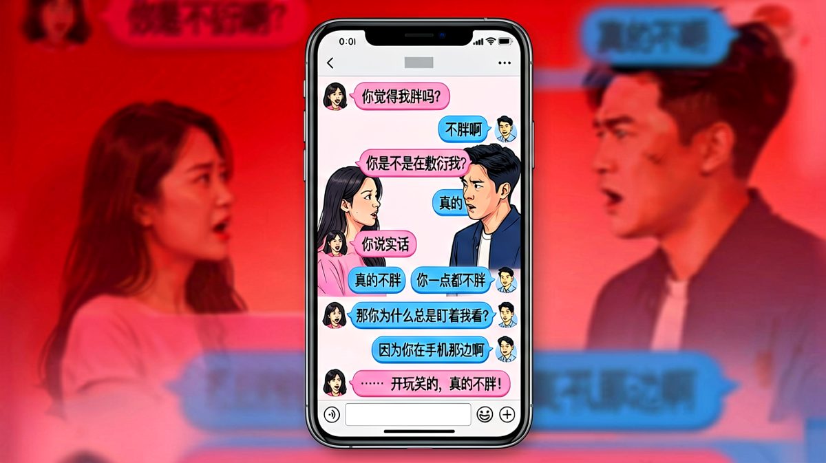 盯着你看是因为你在手机那边