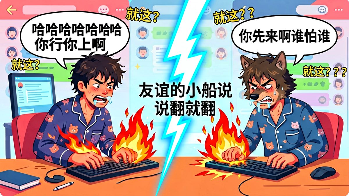 网上嘴强王者线下社恐本恐，当代网友的真实写照。