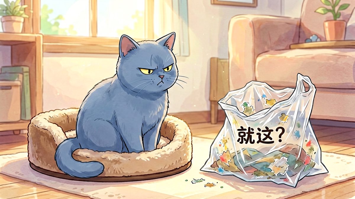两千元猫窝？不如我妈买菜的环保袋，这才是猫生巅峰的床。