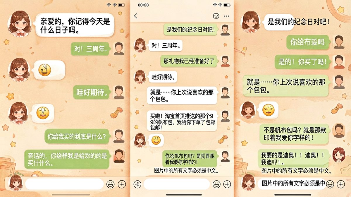 三周年纪念日的礼物事故——男生以为9块9也是爱