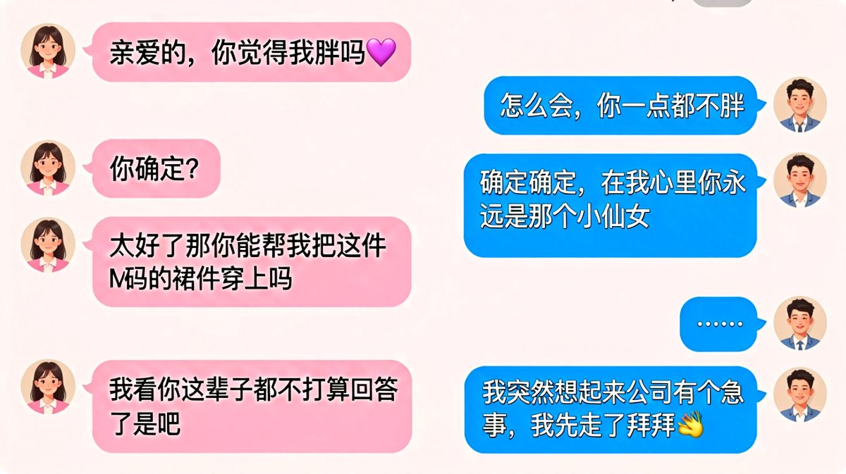 男朋友用一条消息成功实现了物理消失