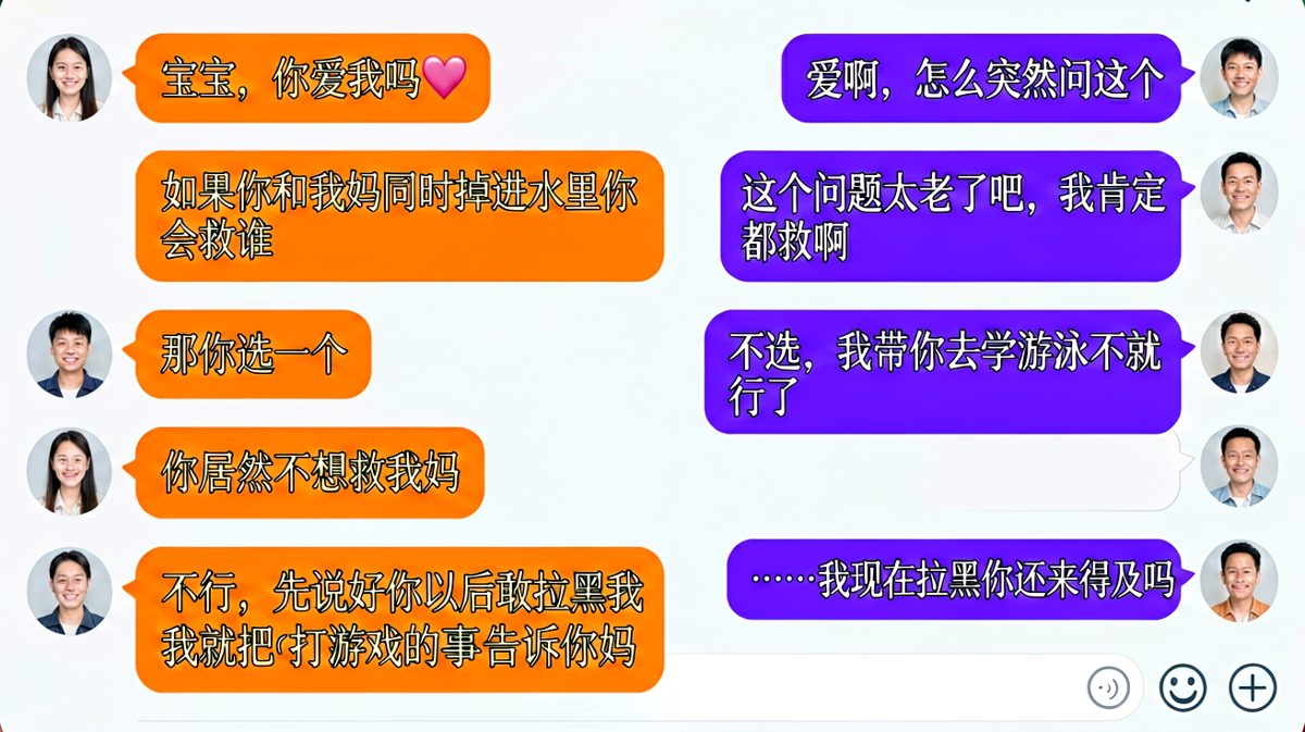 当送命题遇上求生欲拉满的男朋友