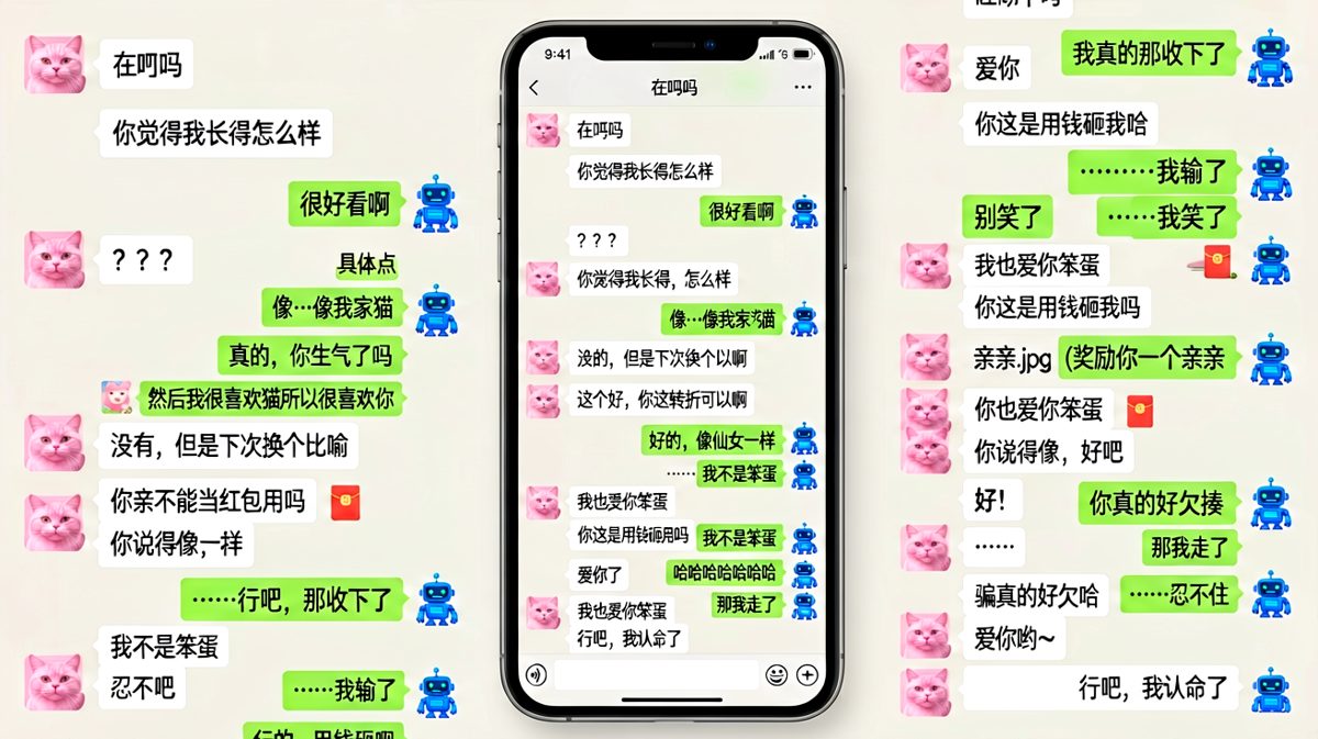 用猫比喻老婆，结果意外收获亲亲和红包