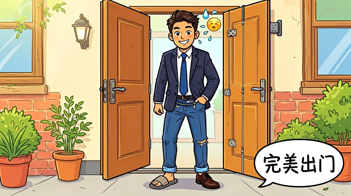 自信出门，结果全场最靓的仔