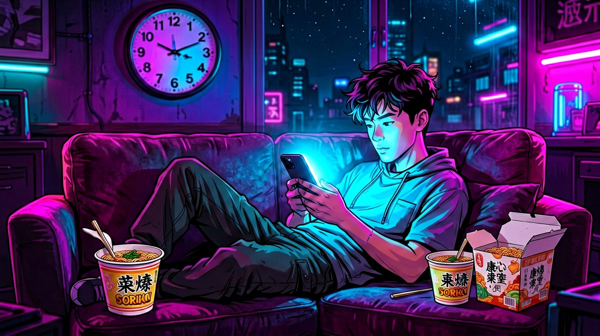 睡前刷手机，一抬头天亮了