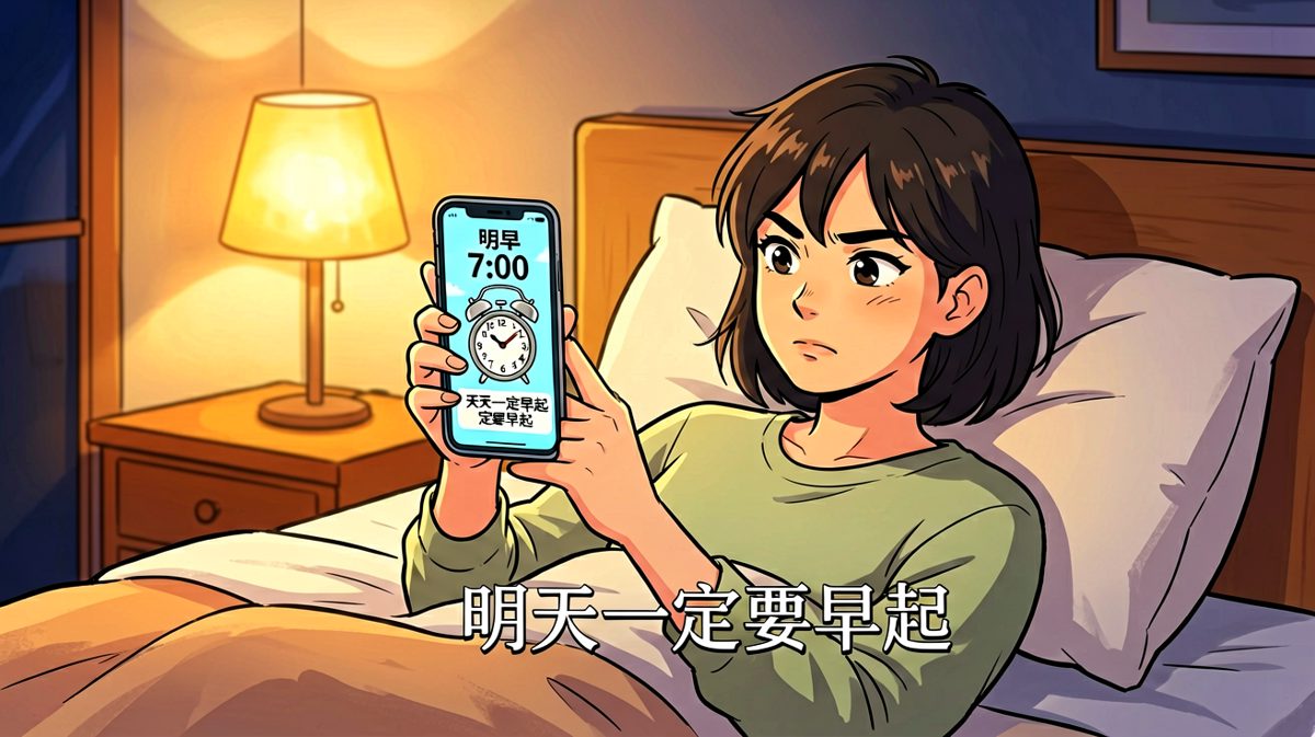 立下flag：明天一定早起！