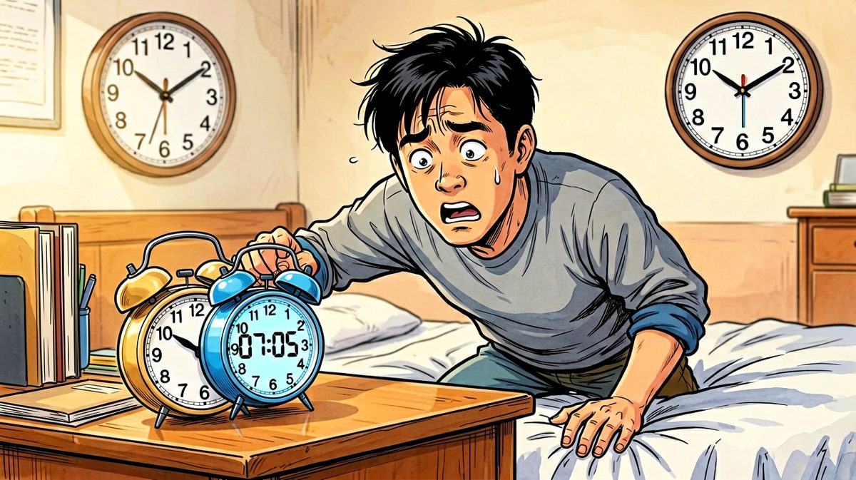 关掉闹钟才发现……才六点半？！