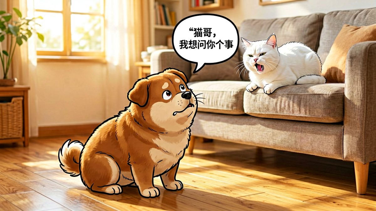 狗子开口求教人生难题