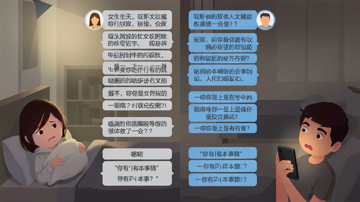 女生连发四个"没事"，男生脑细胞全部阵亡