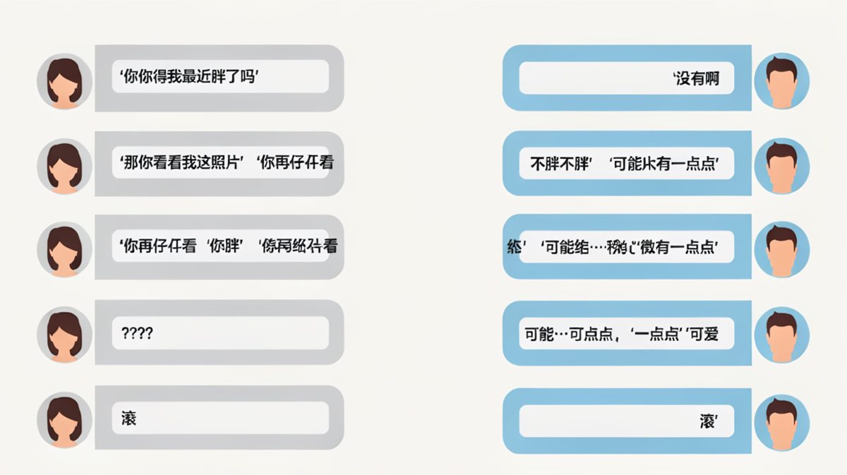 问胖没胖的送命题，男生的绝地反转求生
