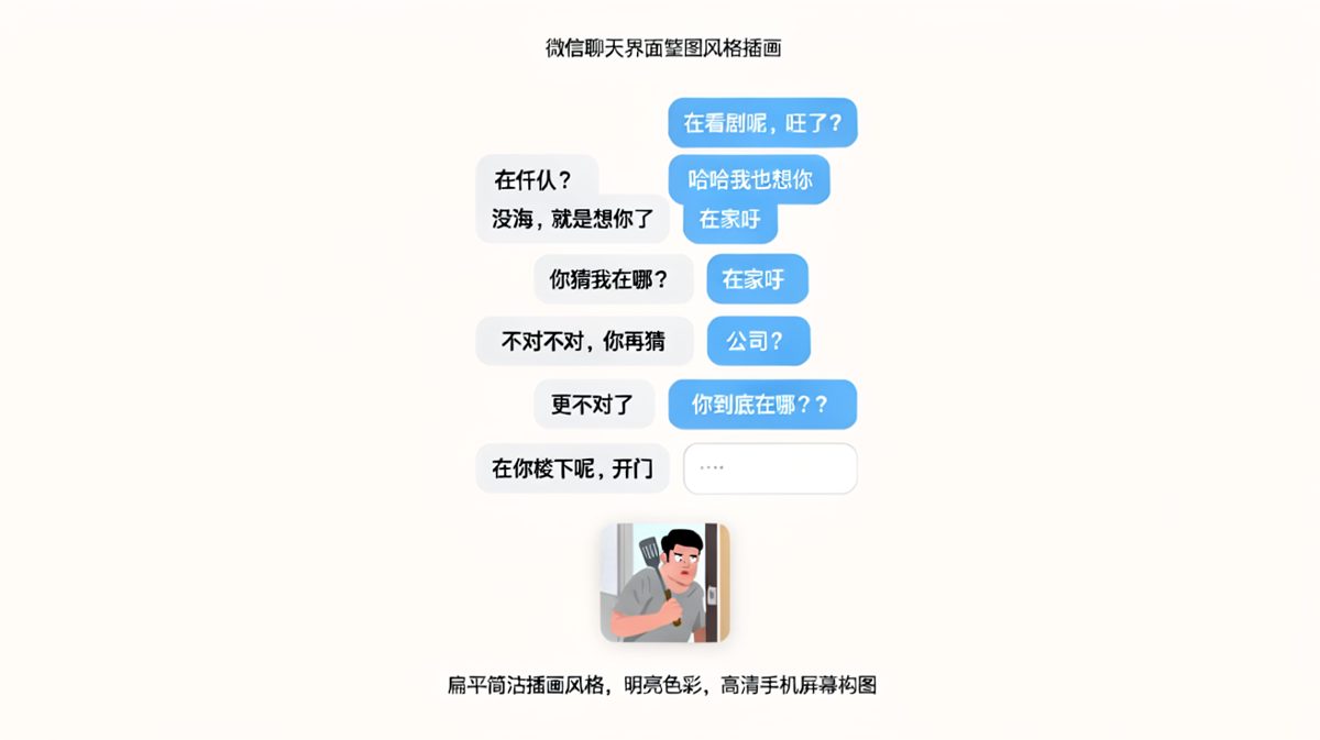 说想你了，结果人已经在楼下等你了