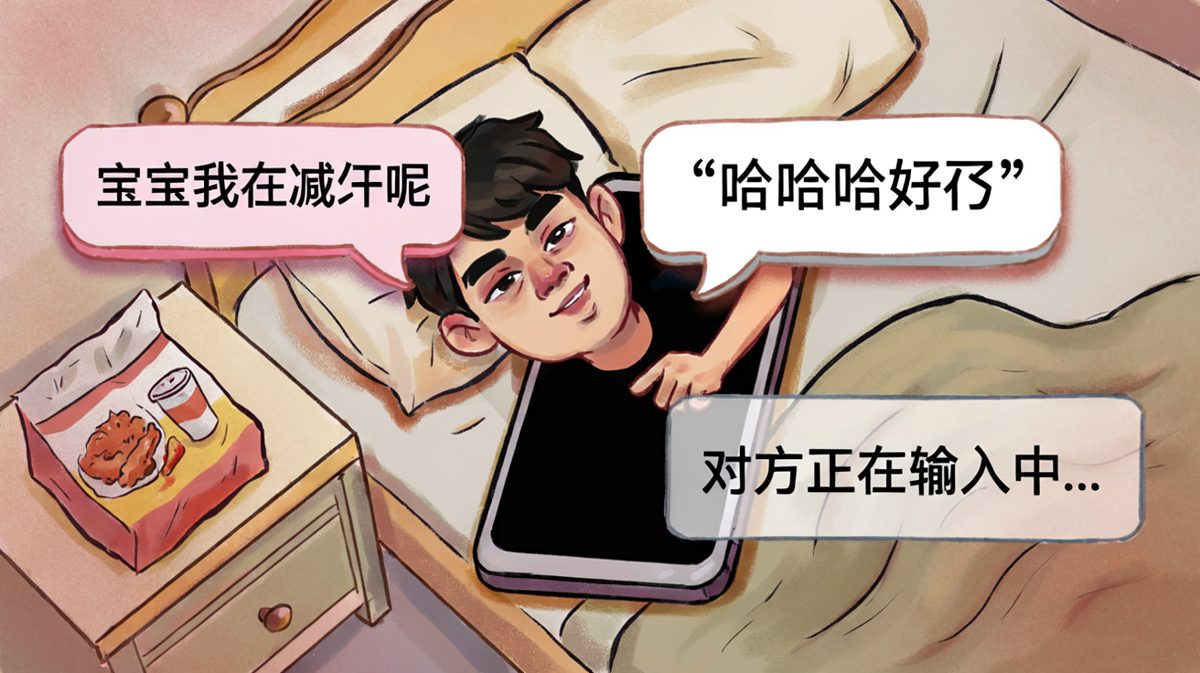 减肥宣言的真相：炸鸡在旁边，谎言在心中。