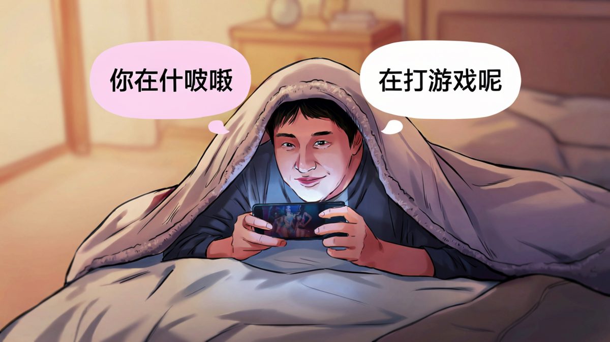 打游戏是掩护，快乐是真实的。