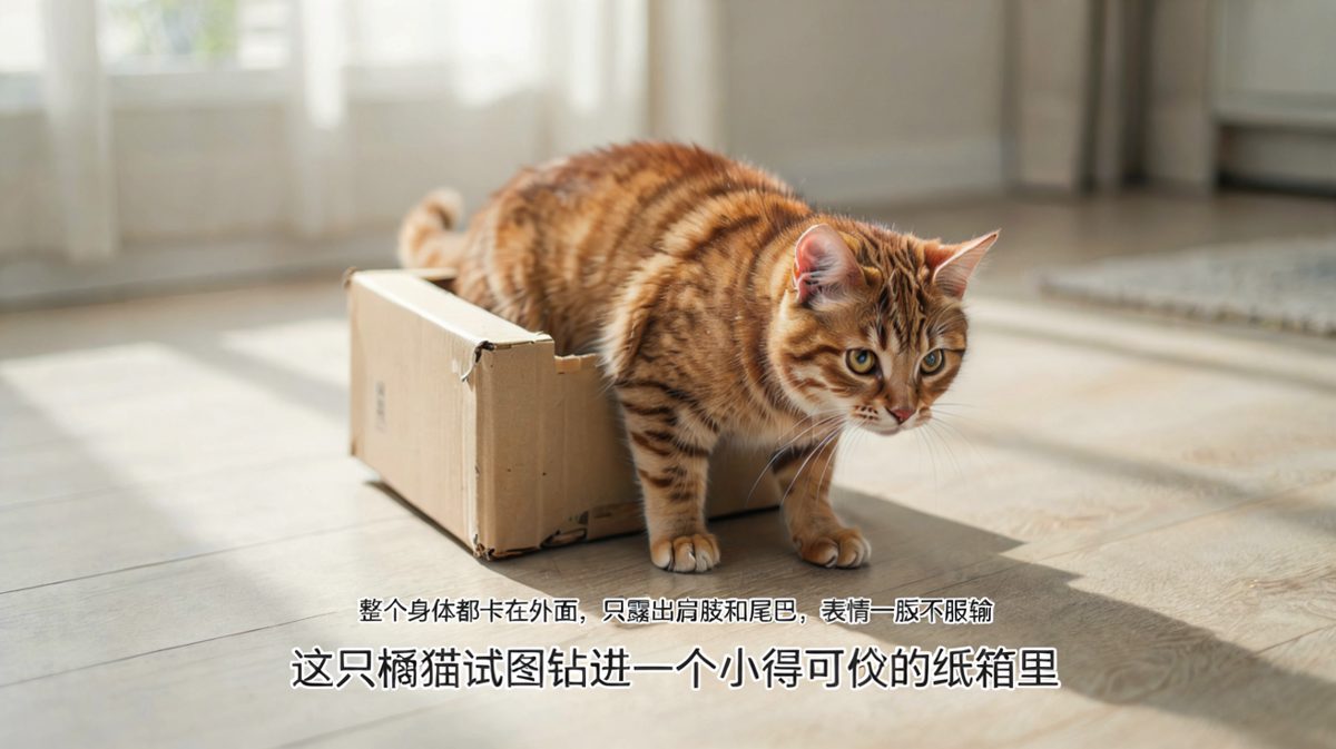 猫：只要我够努力，盒子就装不下我。