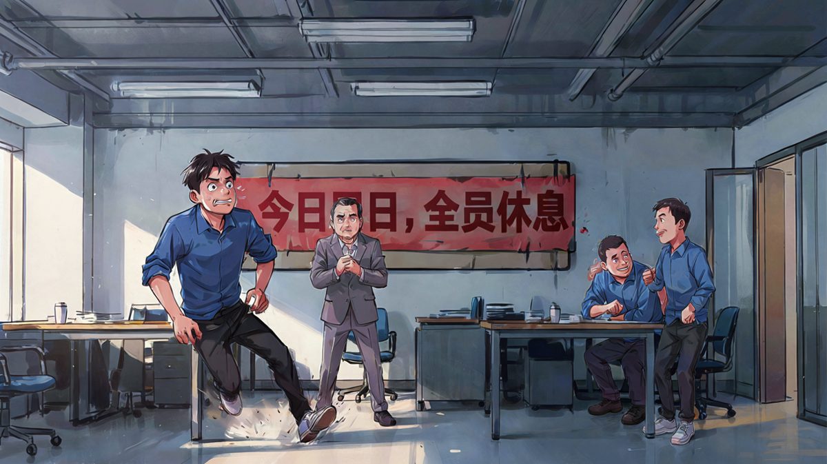 老板：今天周日。
