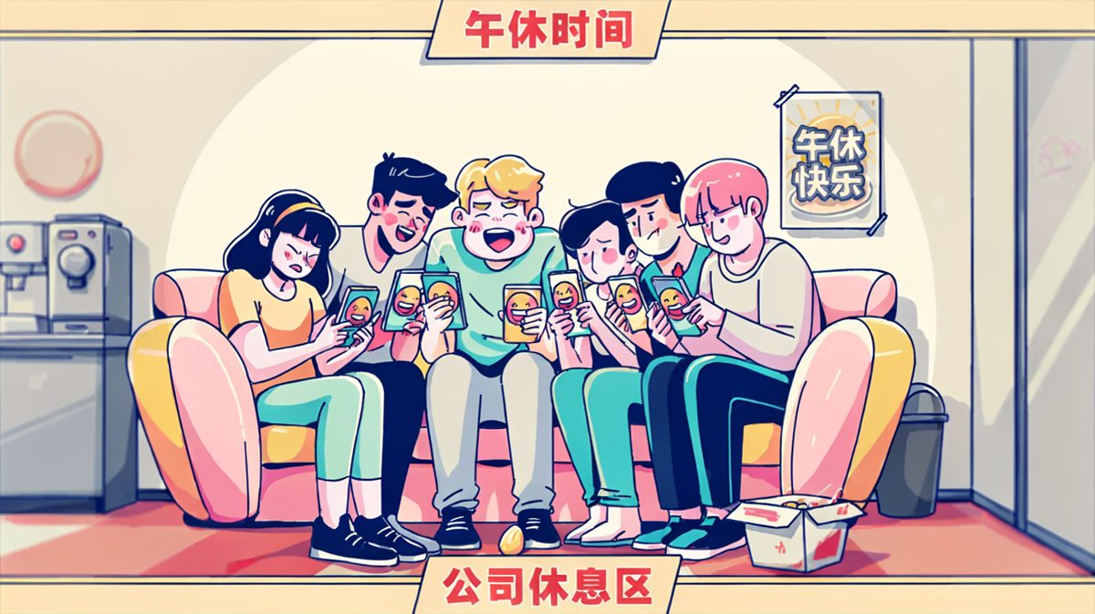 午饭后的集体仪式：带薪蹲坑刷视频