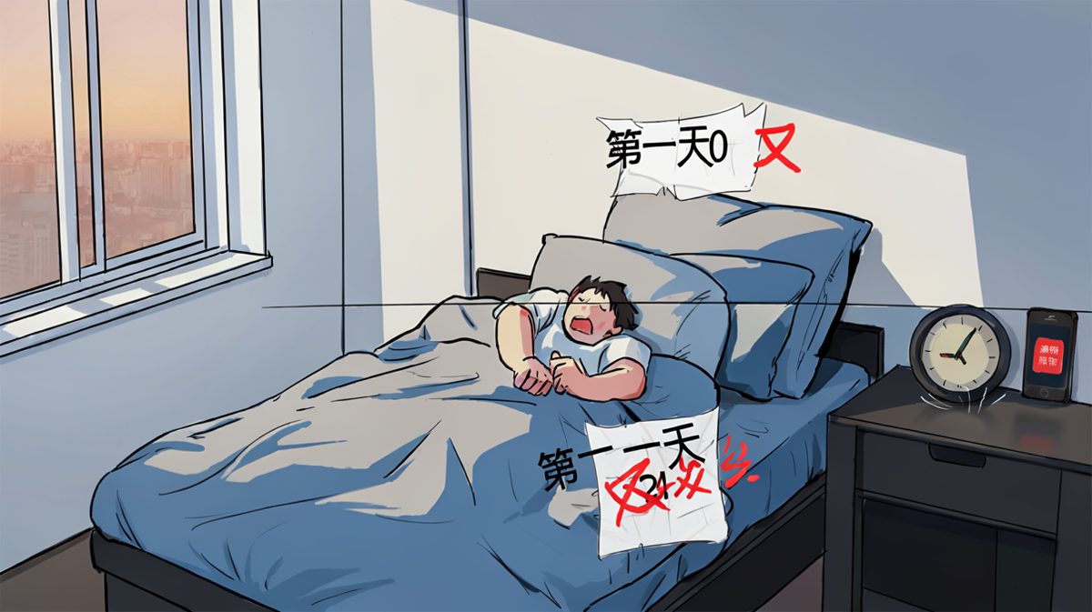 哎呀，不小心睡过头了……