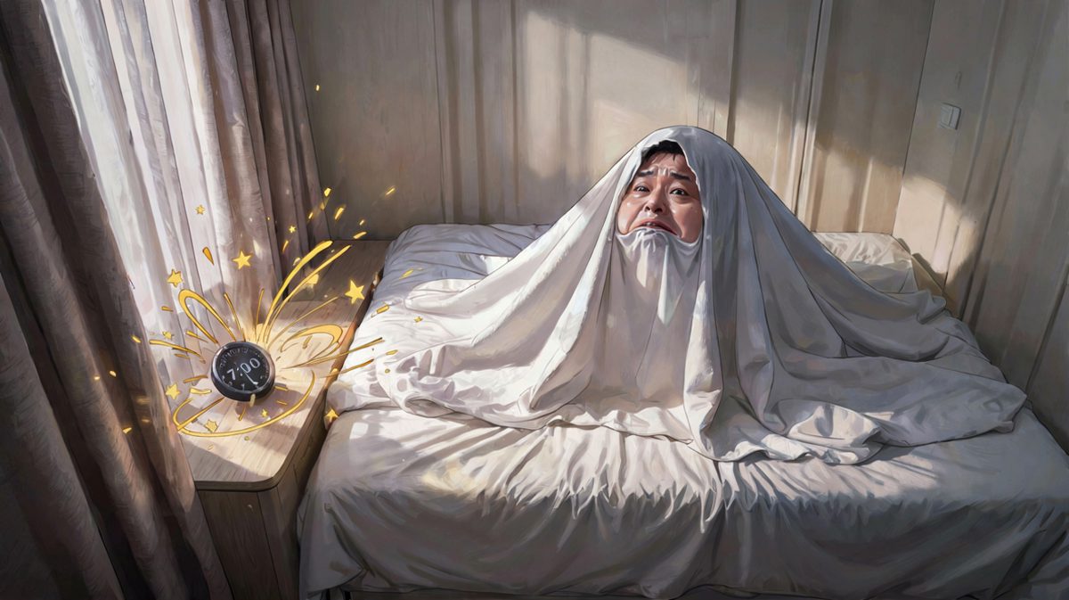 闹钟响了，我选择继续昏迷。