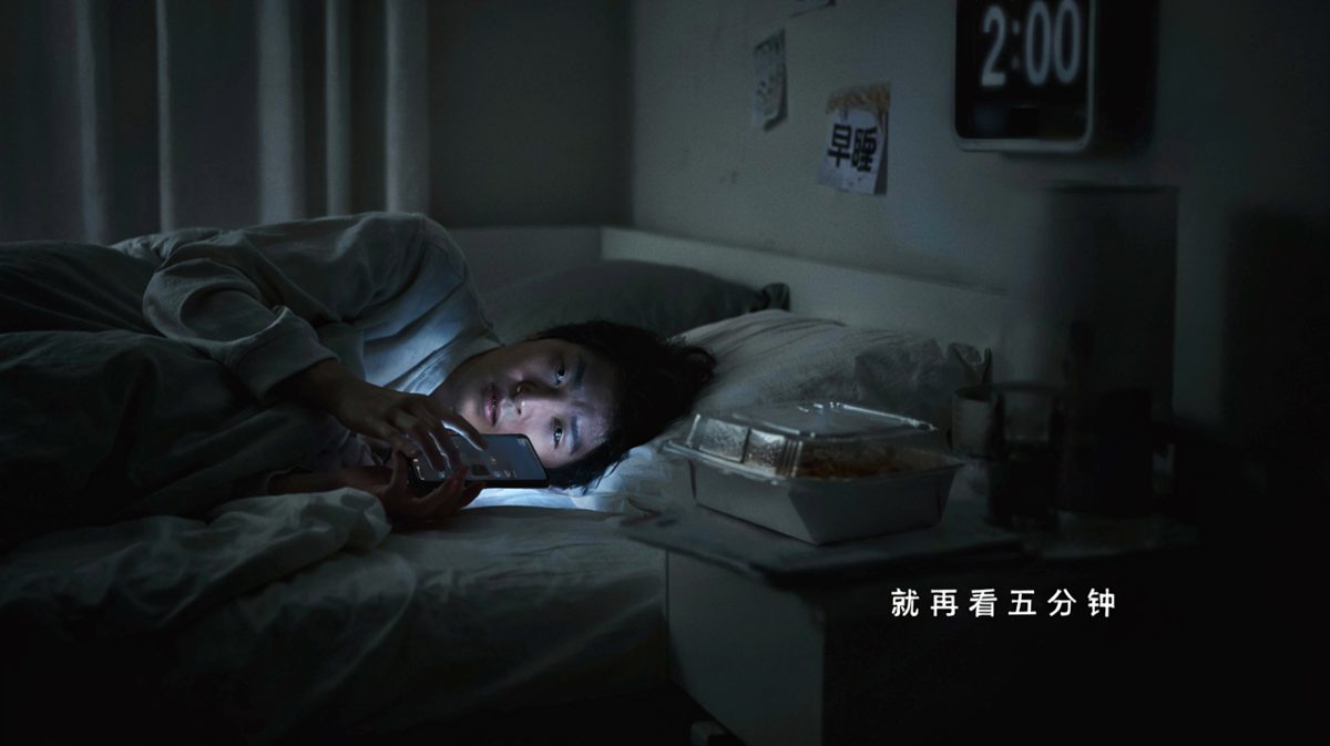 睡前：我就刷五分钟。醒来：天亮了