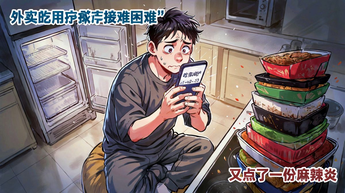 深夜外卖选择困难症患者的集体崩溃